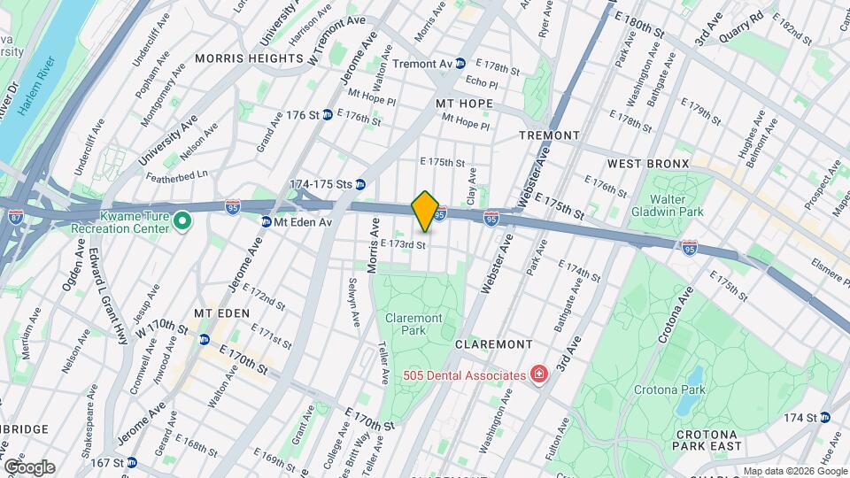 1685 Monroe Ave Map and Location Details