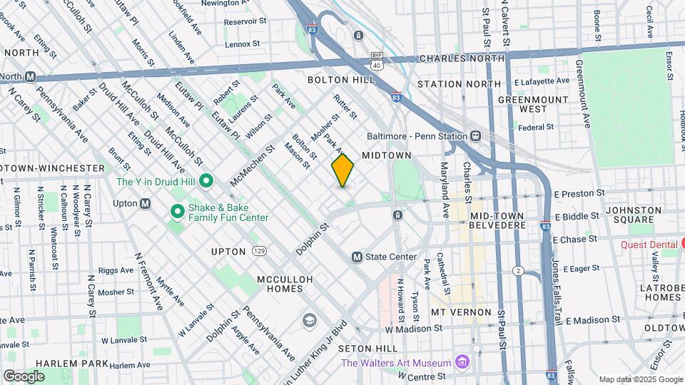 1216 Bolton St Mapa y Detalles de la Ubicación