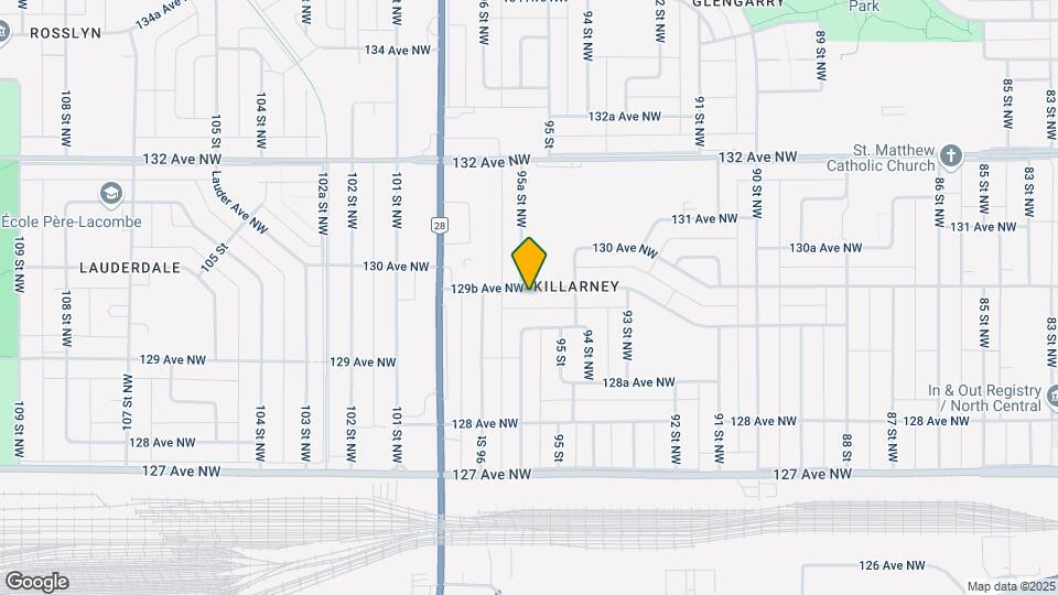9525 129B Ave NW Map and Location Details