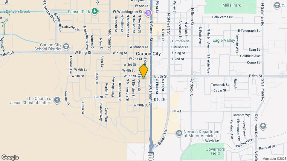 520 S Curry St Map and Location Details