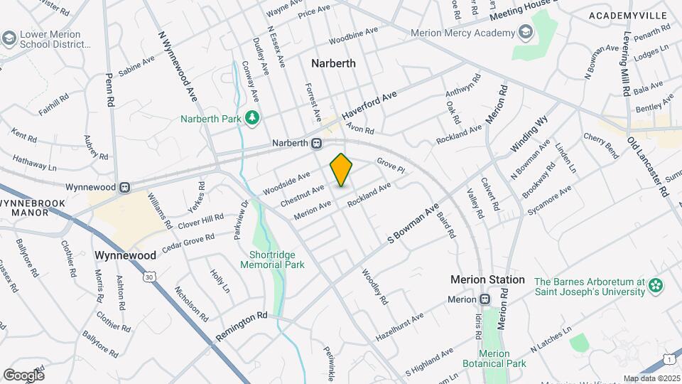 209 Merion Ave Map and Location Details