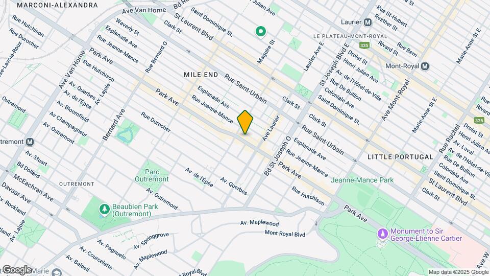 5157-5159 Du Parc Av Map and Location Details