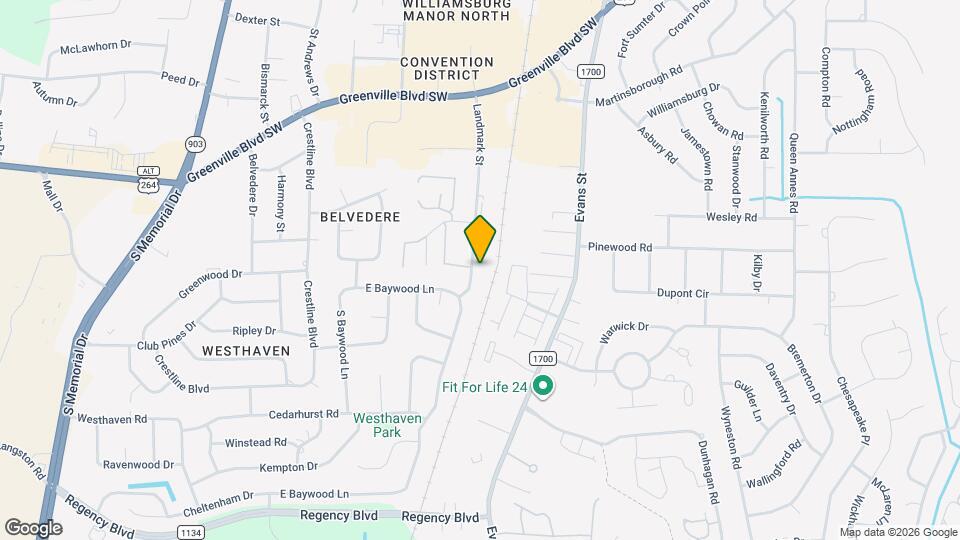 3313 Landmark St Map and Location Details