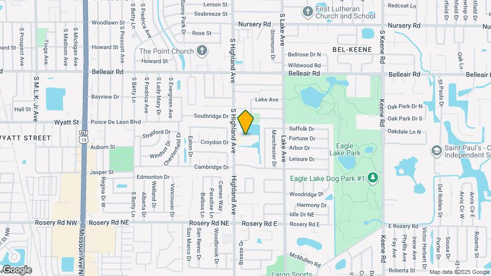 1749 S Highland Ave Map and Location Details