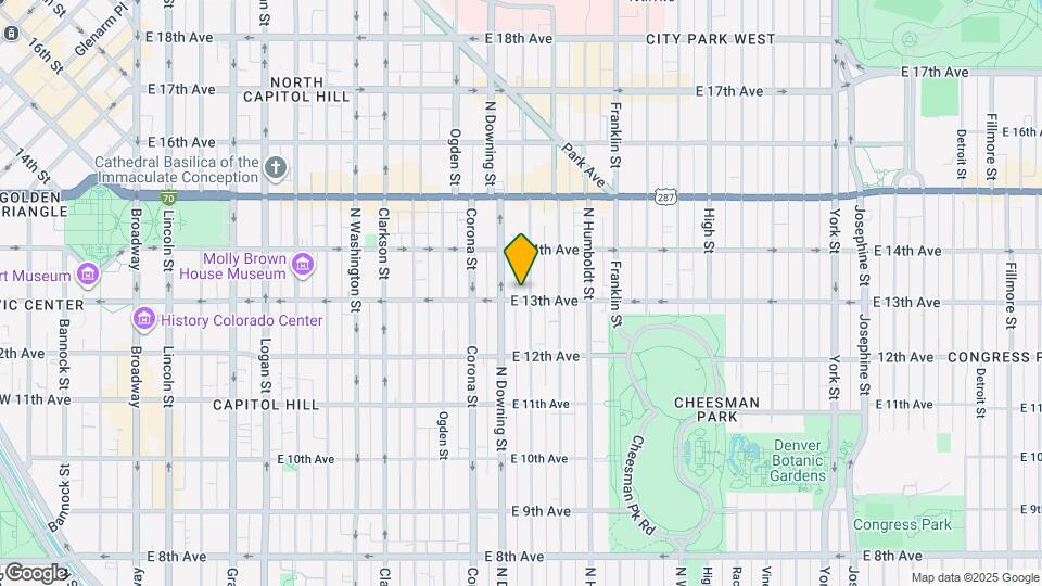 1311 N Marion St Map and Location Details