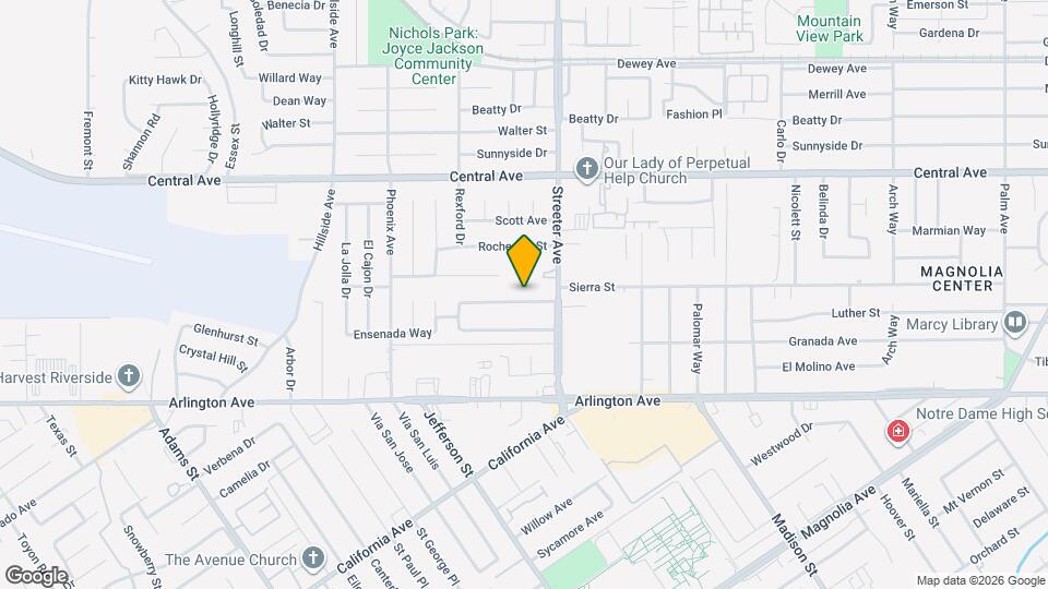 5361 Sierra St, Unit C Map and Location Details