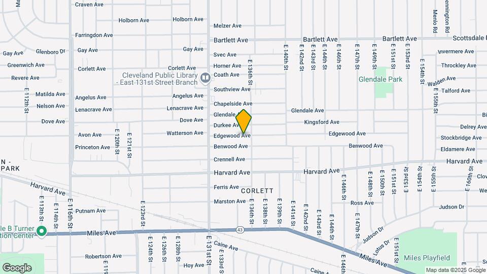 13416 Edgewood Ave Map and Location Details