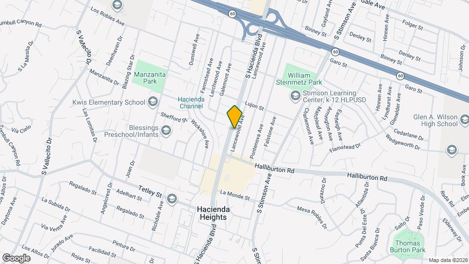 1837 Lancewood Ave Map and Location Details