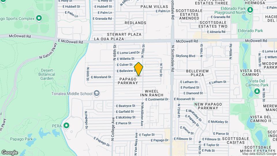 6937 E Moreland St Mapa y Detalles de la Ubicación