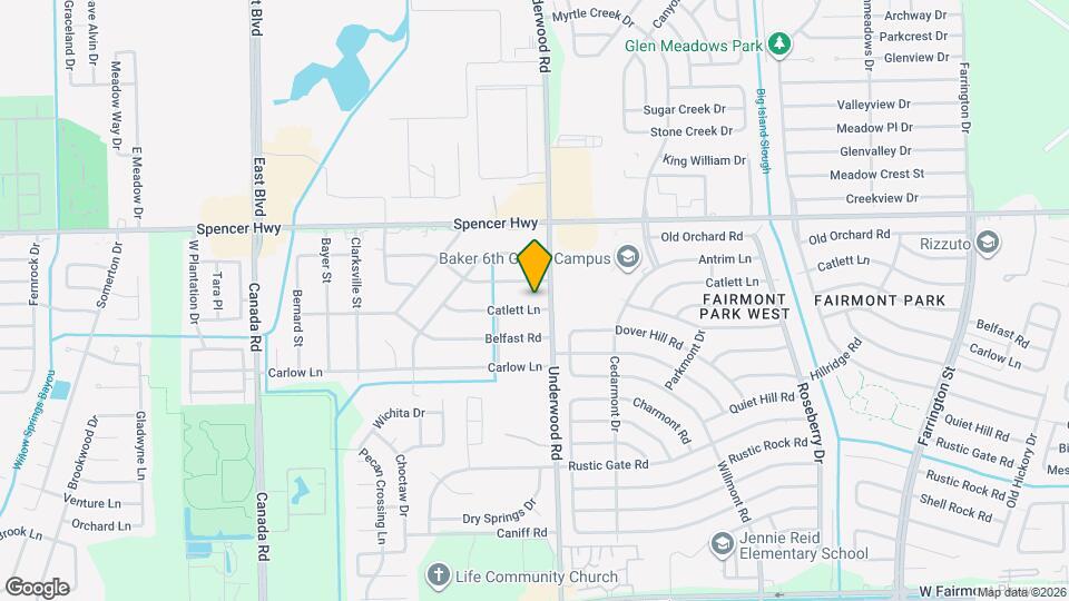 9625 Catlett Ln Map and Location Details