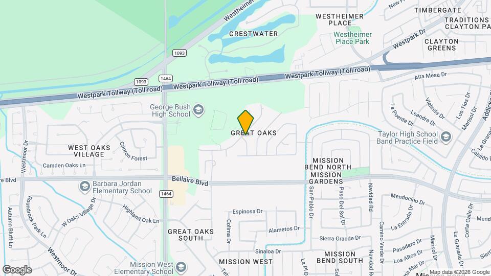 16707 Great Oaks Glen Dr Map and Location Details