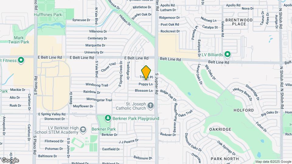 2121 Poppy Ln Map and Location Details