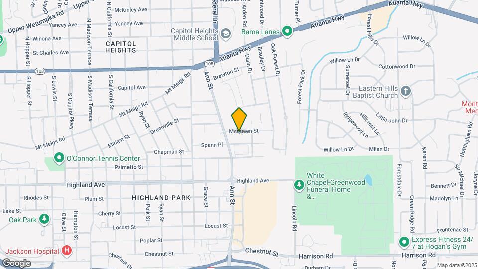 2928 McQueen St Map and Location Details