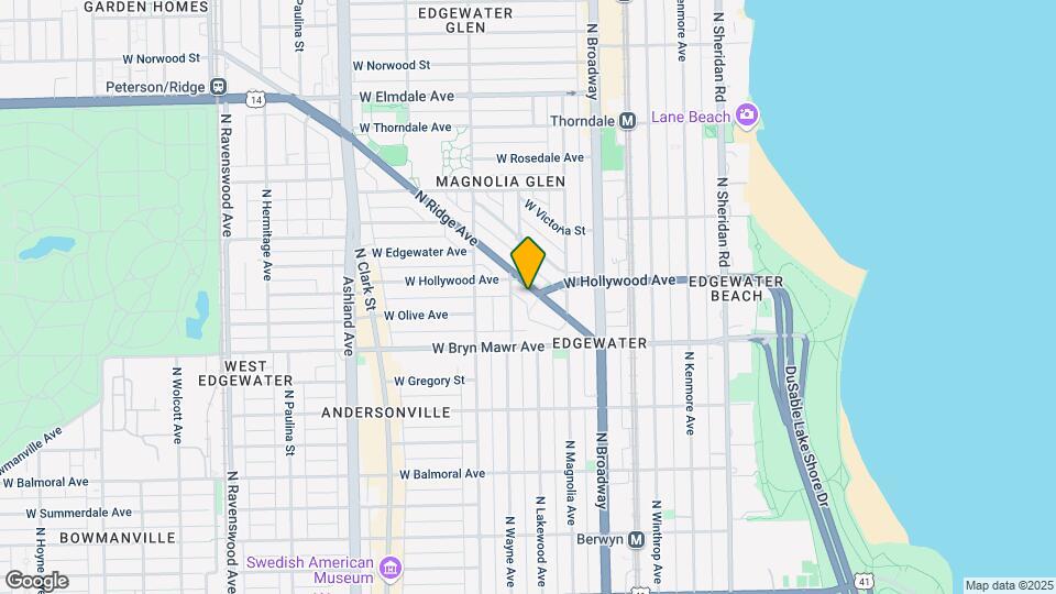 5684 N Ridge Ave Map and Location Details
