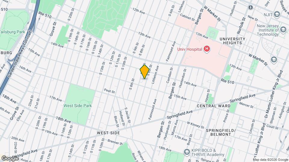 305 S 6th St Map and Location Details