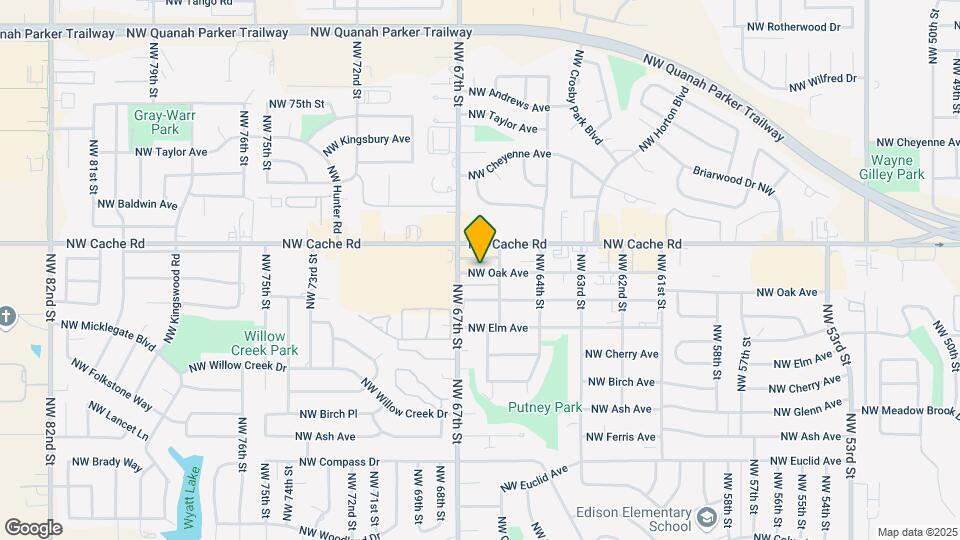 6507 NW Oak Ave Mapa y Detalles de la Ubicación