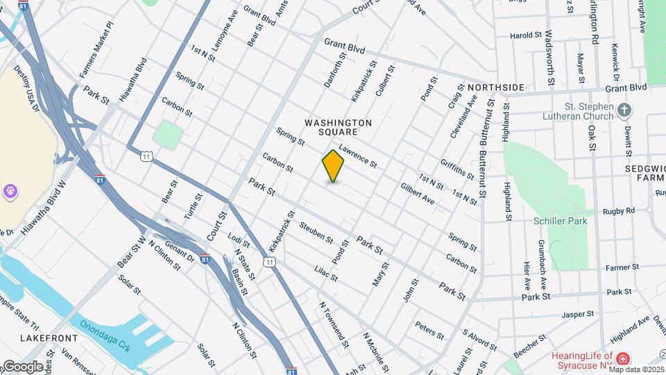 630 Carbon St Map and Location Details