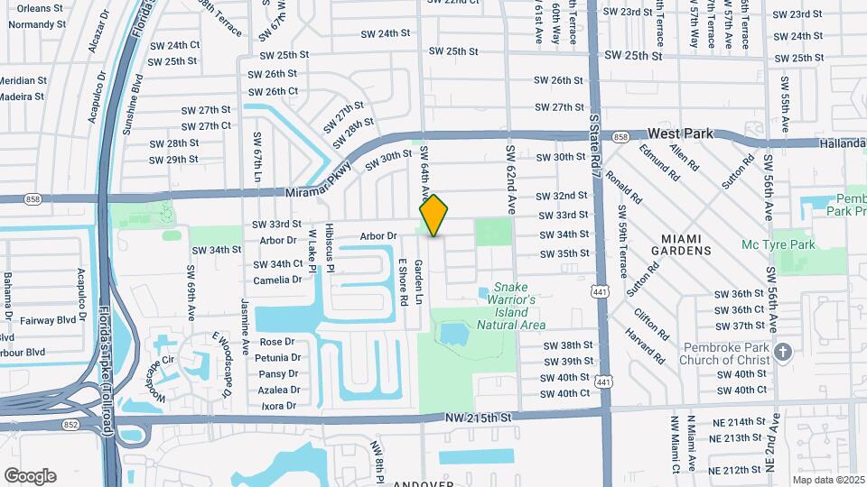 3409 SW 64th Ave Map and Location Details