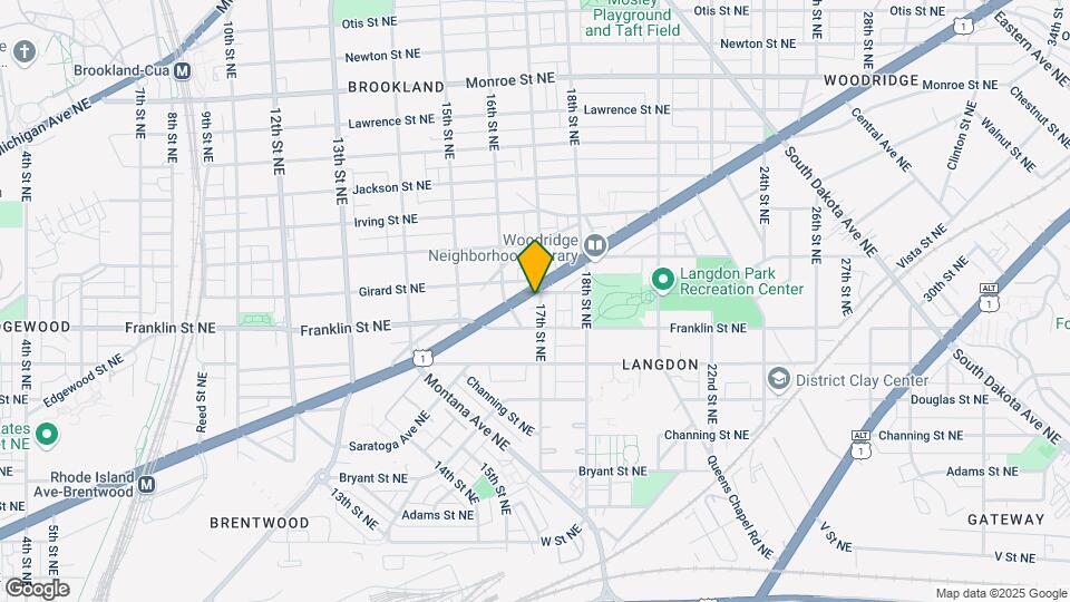1617 Rhode Island Ave NE Map and Location Details