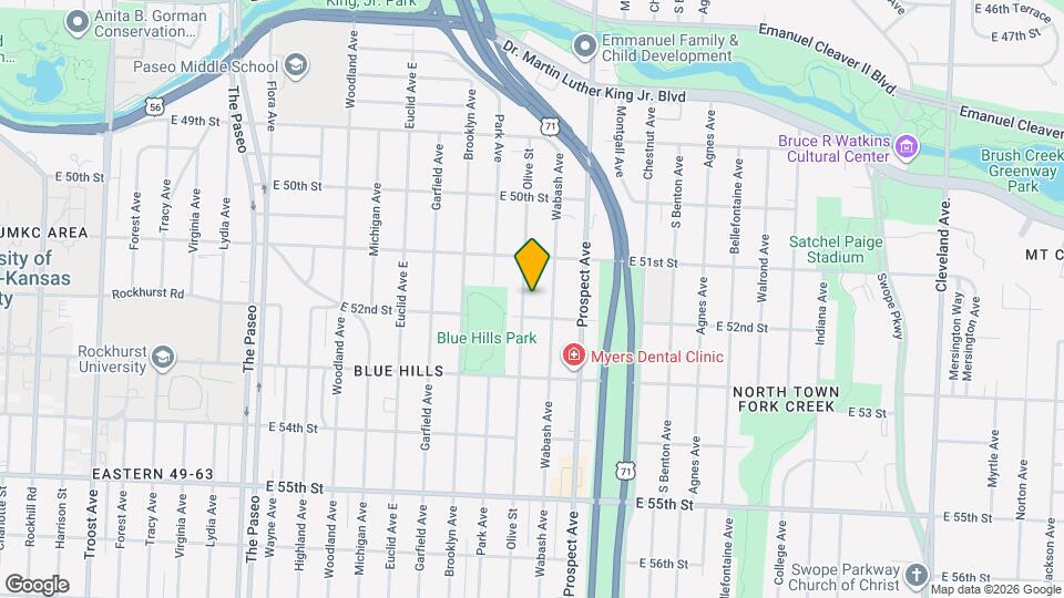 5127 Olive St Map and Location Details