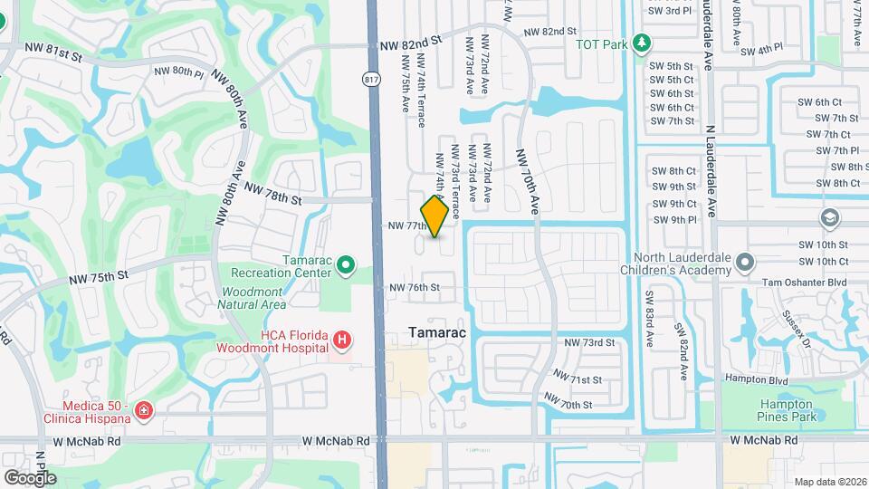 7651 NW 74th Ave Map and Location Details