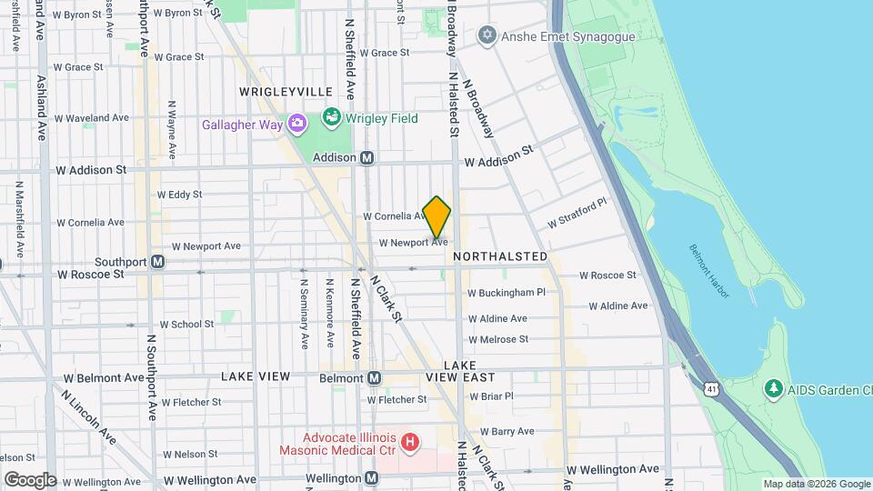 823 W Newport Ave, Unit J04P Mapa y Detalles de la Ubicación