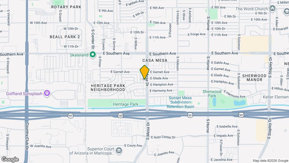 1356 S Mesa Dr, Unit Cozy Mesa Map and Location Details