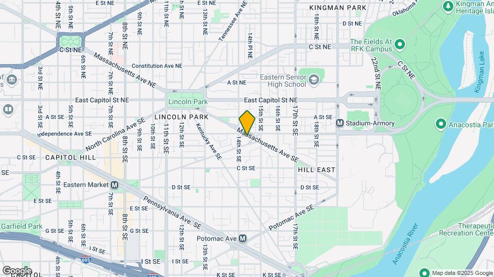 1417 Massachusetts Ave SE Map and Location Details