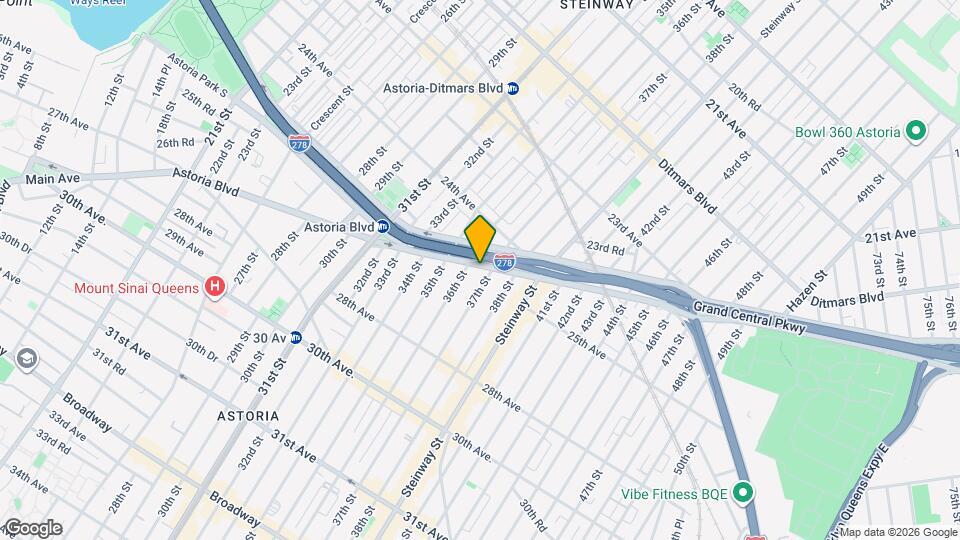 3610 Astoria Blvd Mapa y Detalles de la Ubicación