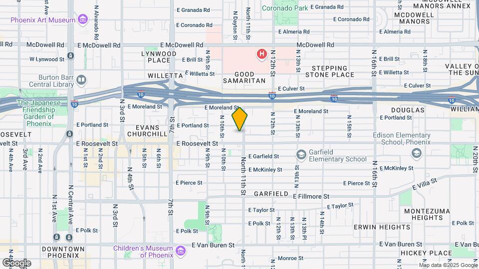 1020 N 11th St Map and Location Details