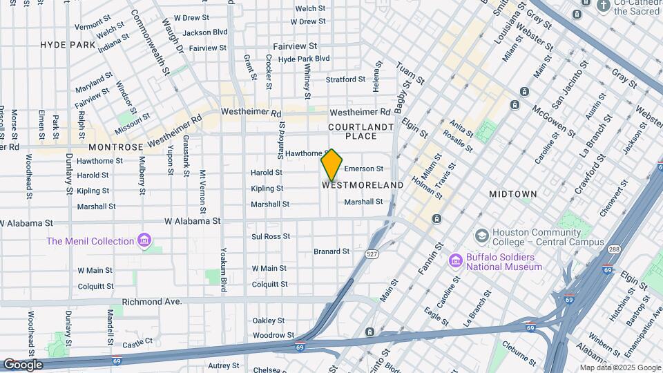3602 Garrott St Houston, TX, 77006 Map and Location Details