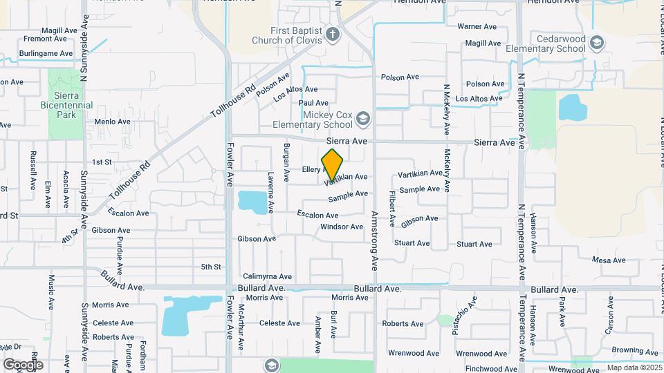 2044 Vartikian Ave Map and Location Details