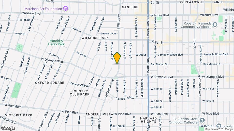 951 S Wilton Pl Map and Location Details