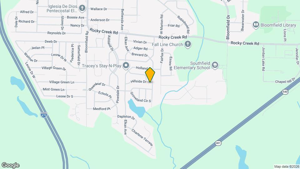 4445 Vinson Ave Map and Location Details