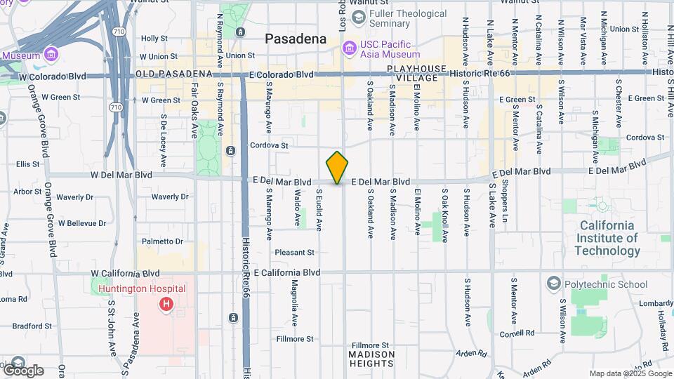 335 S Los Robles Ave Map and Location Details