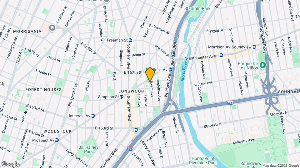 1206 Westchester Ave Map and Location Details