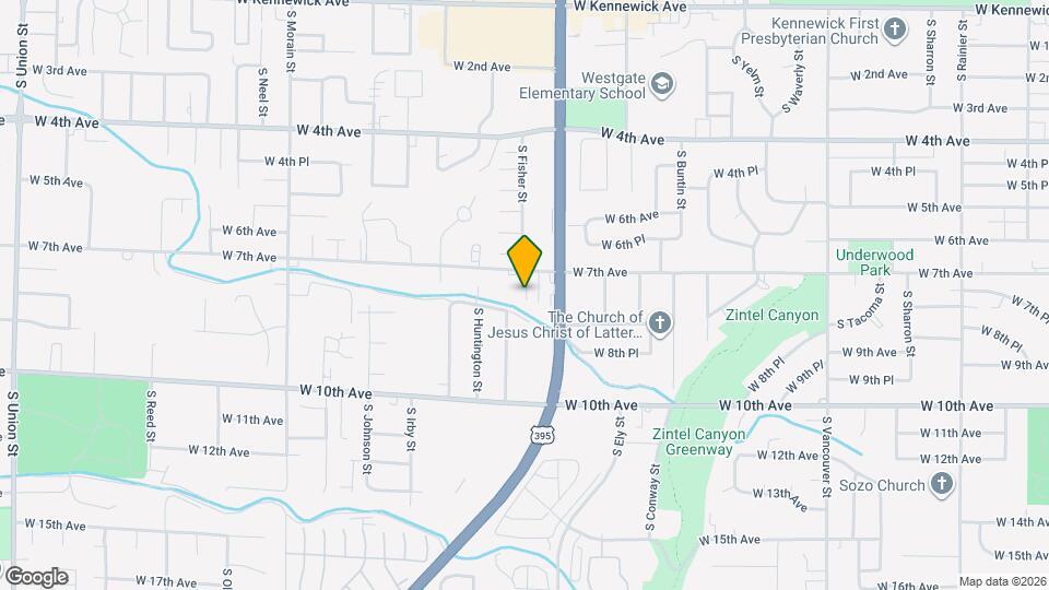 2915 W 7th Ave, Unit #3 Map and Location Details