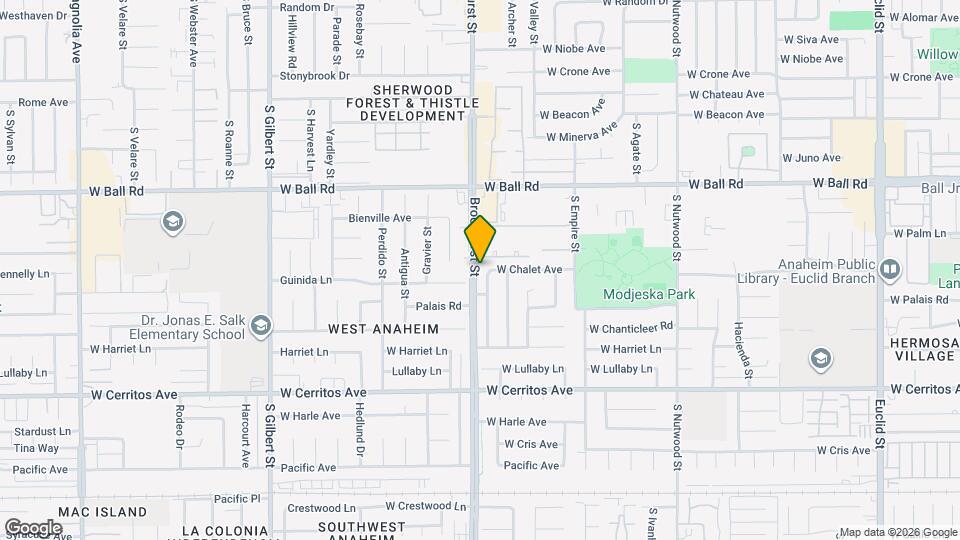 1313 S Pembrooke Ln Mapa y Detalles de la Ubicación