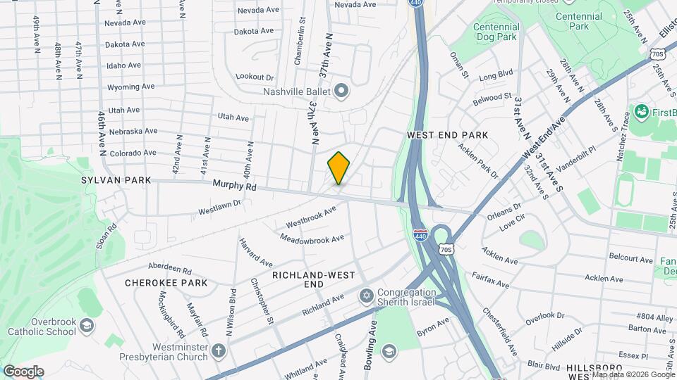 552 Acklen Park Dr, Unit 552 Acklen Park Dr Mapa y Detalles de la Ubicación