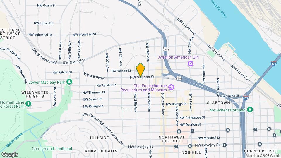 2456 NW Vaughn St Map and Location Details