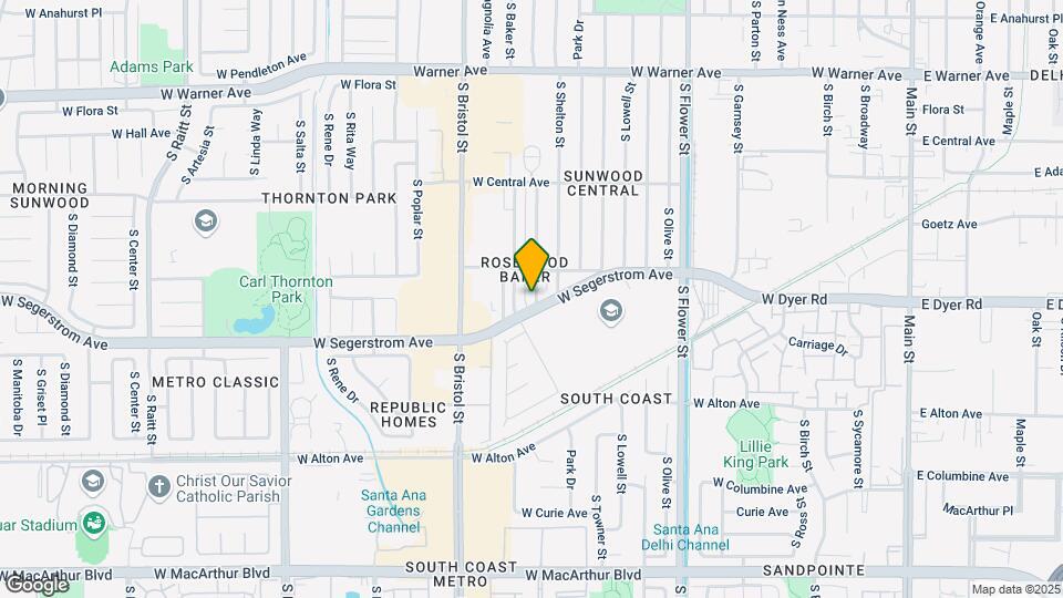 2730 S Rosewood Ave Map and Location Details