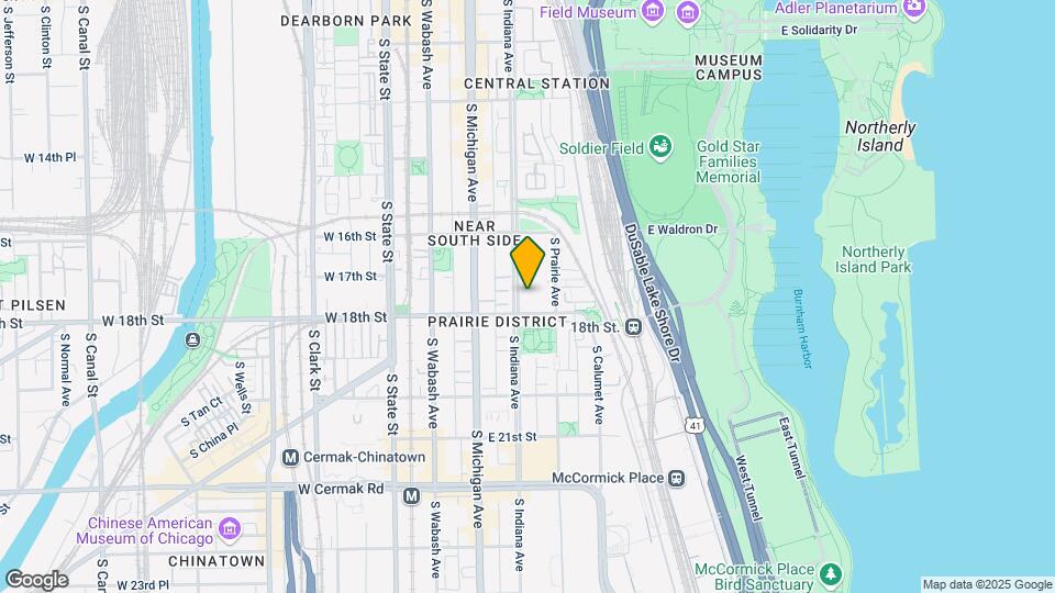 1727 S Indiana Ave, Unit 211 Map and Location Details