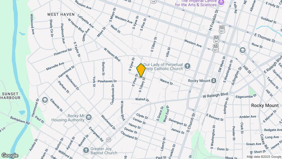 704 S Tillery St Map and Location Details