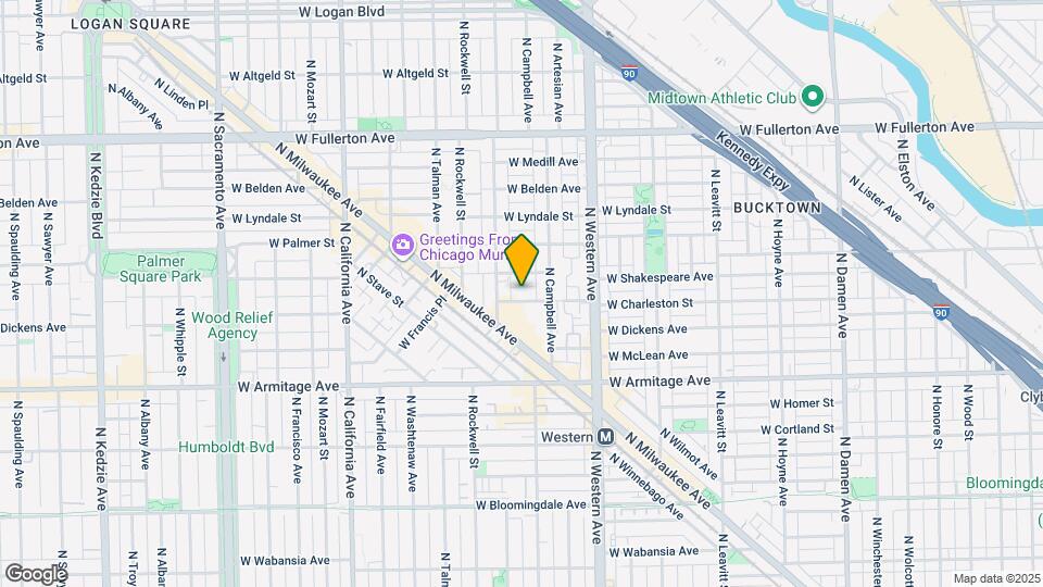 2528 W Charleston St, Unit 1 Map and Location Details