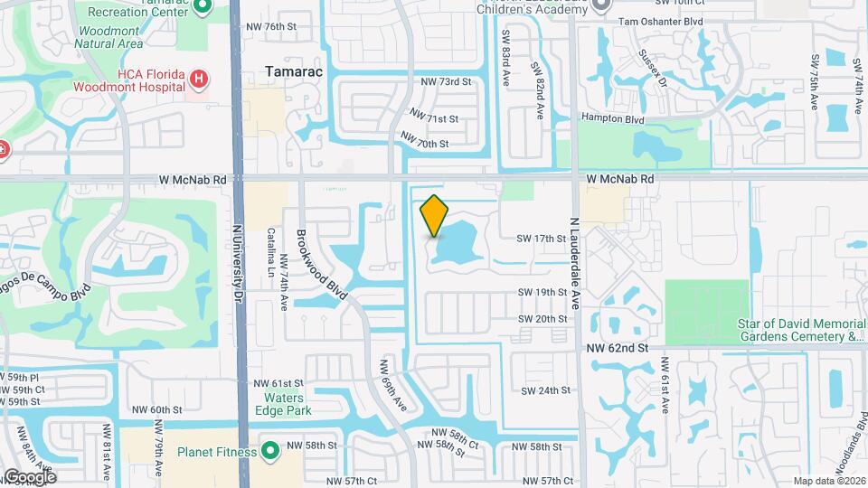 1701 S Coral Terrace Mapa y Detalles de la Ubicación