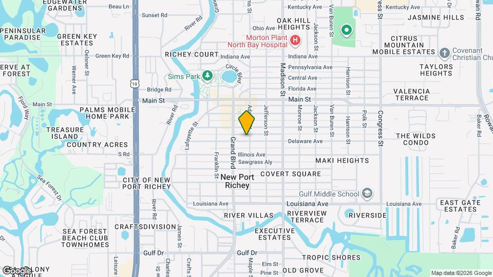5805 Delaware Ave Mapa y Detalles de la Ubicación