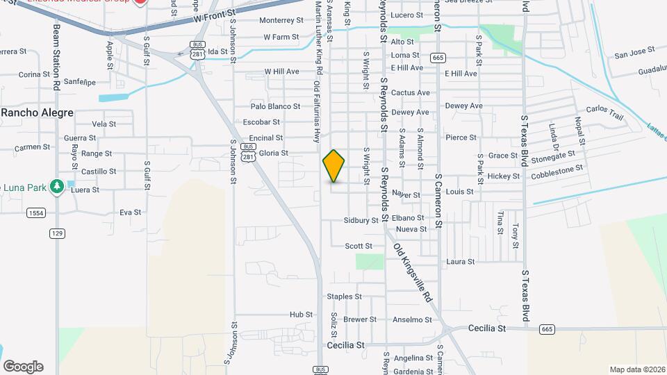 1306 S Aransas St Mapa y Detalles de la Ubicación