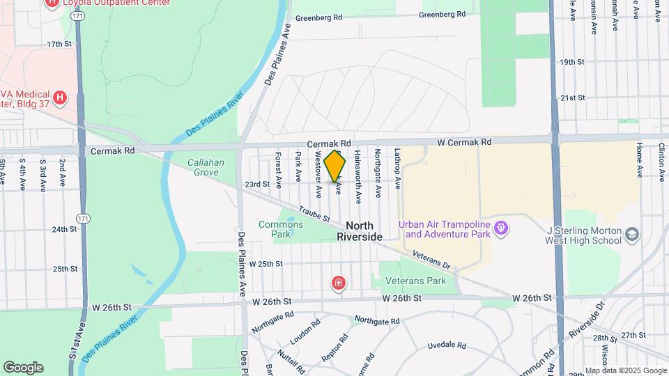 2300 Burr Oak Ave Map and Location Details