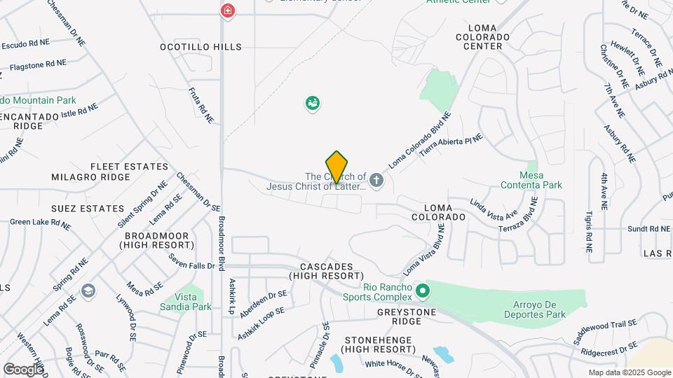 3455 Llano Vista Loop NE Map and Location Details