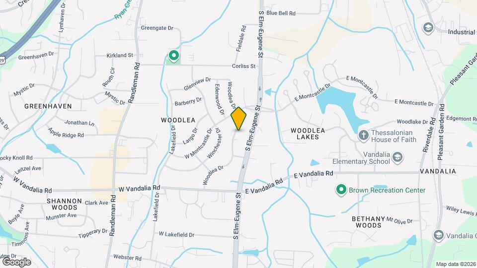 3313 Woodlea Dr Map and Location Details